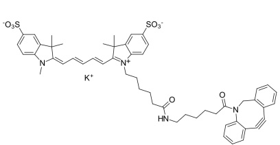 Sulfo-Cyanine5 DBCO 水溶性花菁染料CY5标记二苯并环辛炔