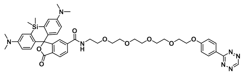 SiR-PEG4-tetrazine 硅基罗丹明-四聚乙二醇-四嗪