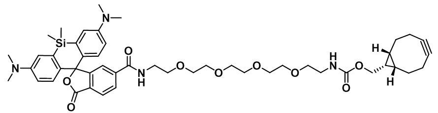 SiR-PEG4-BCN 硅基罗丹明-四聚乙二醇-环丙烷环辛炔