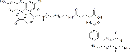 FITC-PEG-FA  异硫氰酸荧光素-聚乙二醇-叶酸