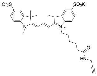 Sulfo-Cyanine3 alkyne  水溶性花菁染料CY3标记炔烃