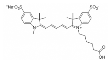 Sulfo-Cyanine5 Carboxylic acids 水溶性花菁染料CY5标记羧基  1121756-16-8