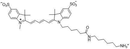 Sulfo-Cyanine5 amine  水溶性花菁染料CY5标记氨基  2183440-44-8