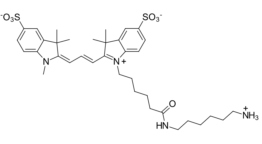 Sulfo-Cyanine3 amine  水溶性花菁染料CY3标记氨基  2183440-43-7