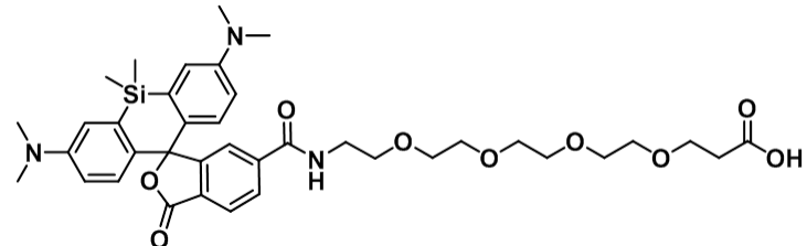 SiR-PEG4-COOH 硅基罗丹明-四聚乙二醇-羧基