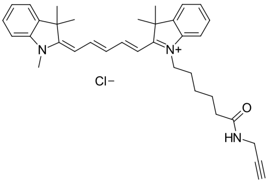 Cy5-alkyne 花青素CY5炔基 荧光染料应用