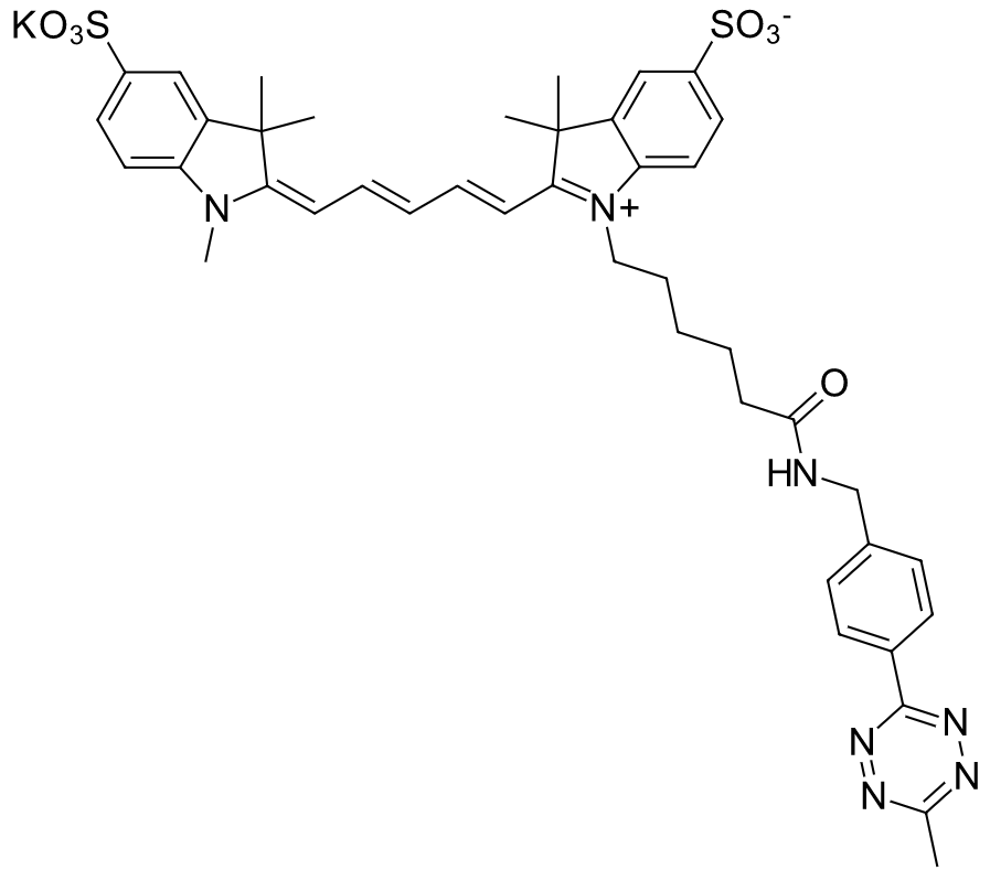 水溶性花菁染料CY5标记四嗪