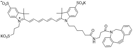 水溶性花菁染料CY7标记二苯并环辛炔
