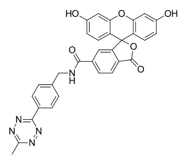 四嗪修饰的荧光素（FAM）6-FAM tetrazine|6-羧基荧光素-四嗪