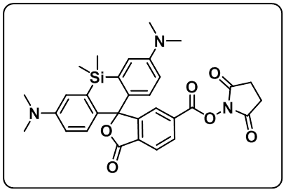 深红色近红外染料硅基罗丹明SiR-COOH/Maleimide/NHS ester