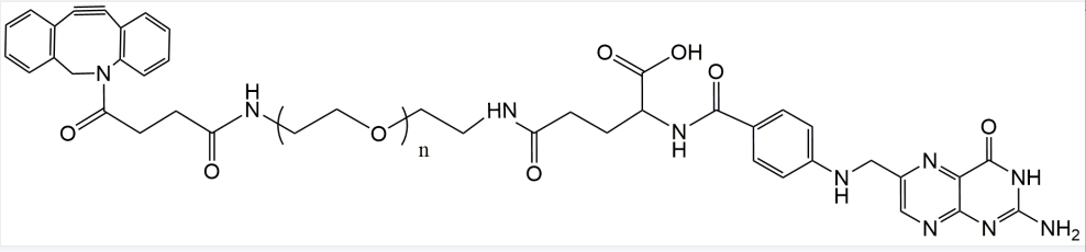 DBCO-PEG-FA二苄基环辛炔-聚乙二醇-叶酸